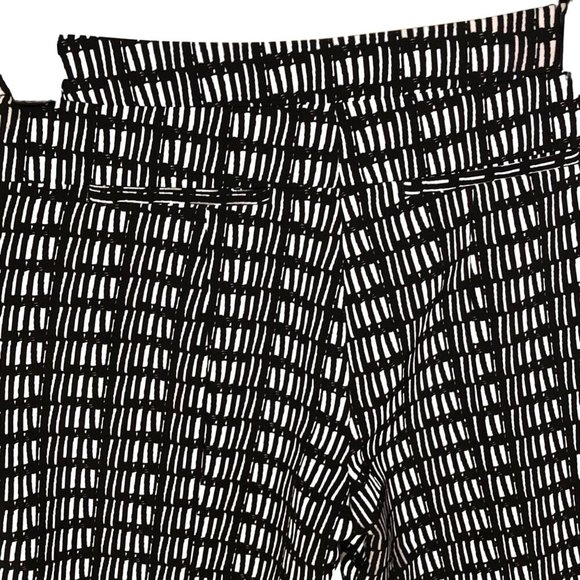 ADRIANNA PAPELL ANKLE WHITE & BLACK SLIM LEG dress PANTS 4 - Picture 5 of 7